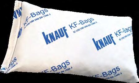 ATTRAVERSAMENTI KF-BAGS Sacchetti antifuoco per canaline portacavi KF-BAGS sono cuscinetti antifuoco studiati per sigillare aperture cavedi cunicoli e in generale varchi che mettono in comunicazione