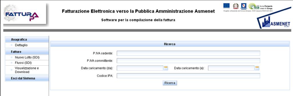 FATTURA ELETTRONICA Esportazione e Visualizzazione Dopo aver indicato tutti i dati relativi alla fattura per