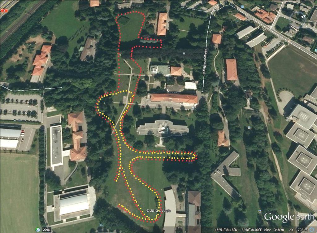 Apollonia-Coldrerio Posteggi Campo Sportivo Adorna in via Sta Apollonia Posteggi e autosilo Liceo Mendrisio