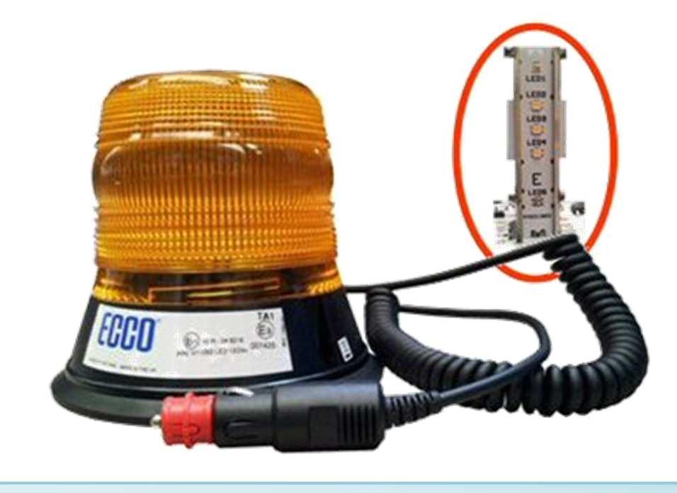 215 ECCO Lampeggiante 12/24V LED