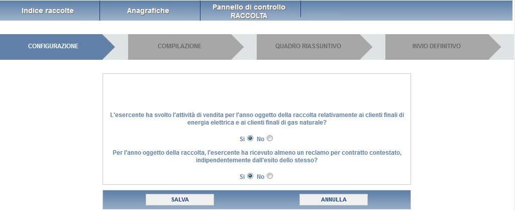 Se si seleziona l opzione SI alla seconda domanda, si dovranno compilare le maschere relative al monitoraggio dei contratti e attivazioni contestati, limitatamente al settore in cui si opera ed alle