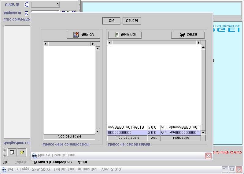 2.1 NUOVO FILE DA TRASMETTERE Con la selezione Nuovo file da trasmettere viene proposta la schermata in fig.