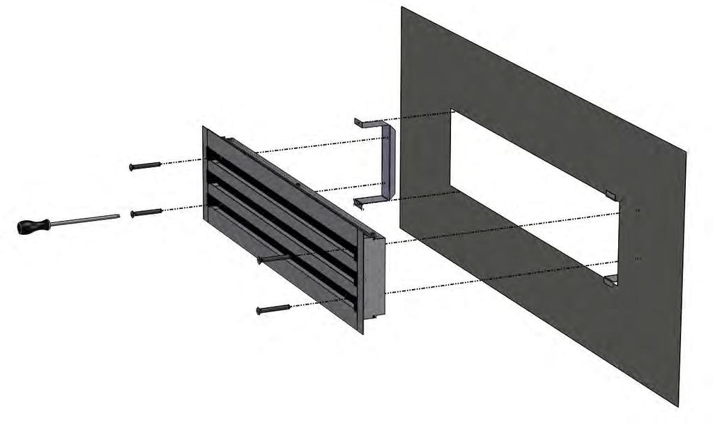 DLF Diffusori lineari a feritoie Installazione tramite fix-dlf fix-dlf Il fissaggio del diffusore DLF a muro o a canale viene realizzato tramite i supporti FIX-DLF che a