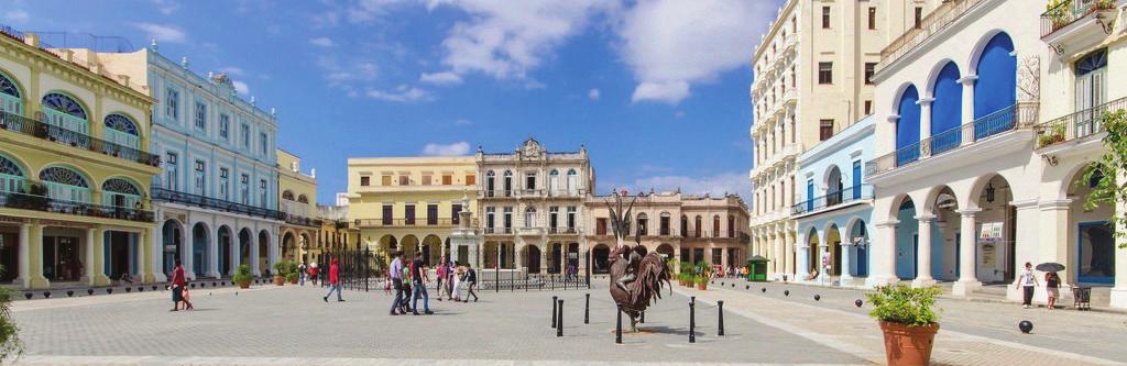 Cuba Linda Arrivo all aeroporto di Havana, ricevimento da parte del nostro personale e trasferimento in città. Sistemazione in casa particular e serata a disposizione. 2 Giorno Havana Colazione.