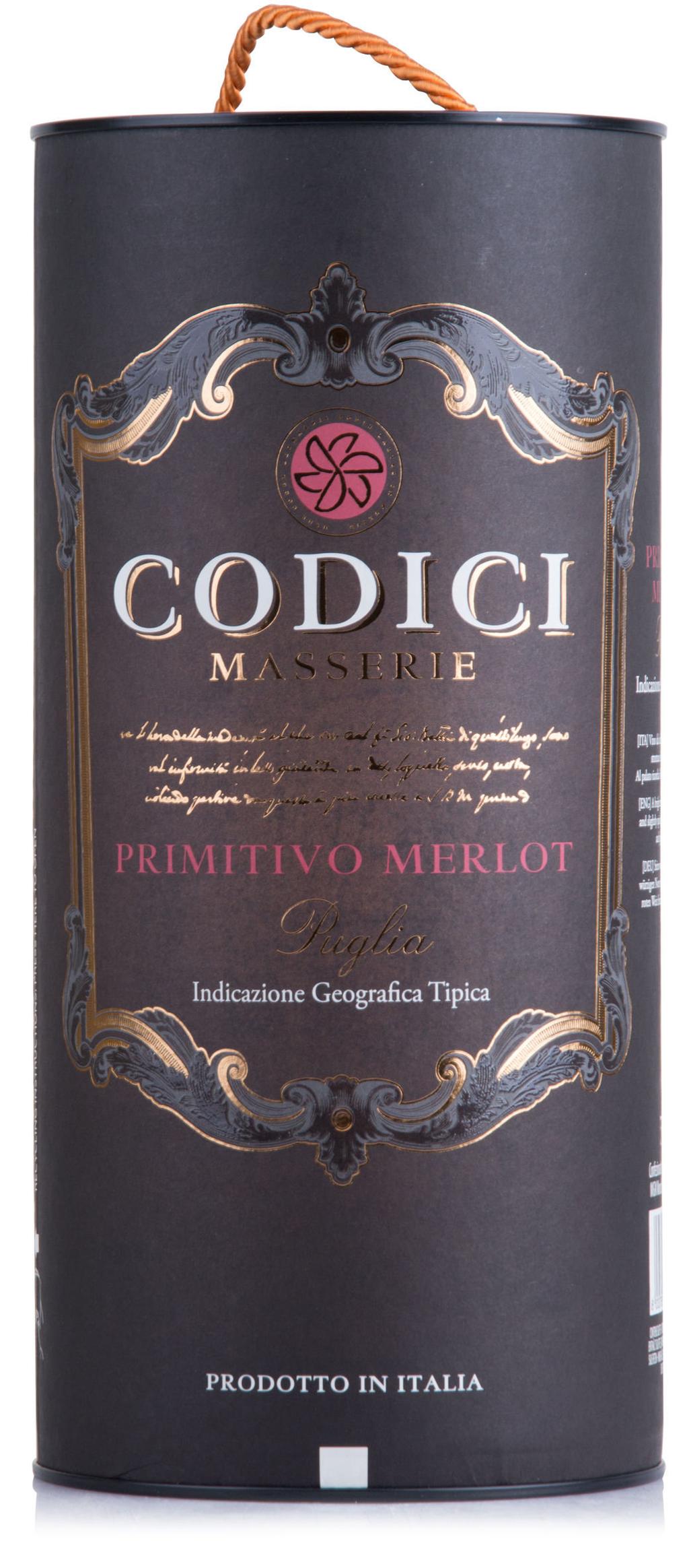 PRIMITIVO MERLOT BIT ALC. VOL / ALC.