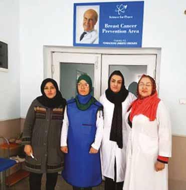 Attualmente nel centro lavorano 2 dottoresse (Farzana Rasaouli e Fatema Fareshta), 1 biologo/tecnico di laboratorio (Fareshta Fizli), due tecnici di radiologia (Sadaf Qayumi e Sadiqa Farooqi) e 1