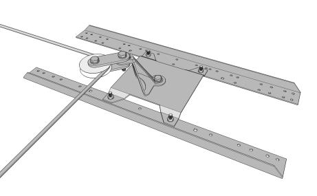 deformabile COMPONENTI DEL KIT N 1 09090 anchor x con angolari L 840 mm con 24 rivetti e mastice N 1 Piastra interfaccia 240X280 N 1 Piastra ancoraggio a