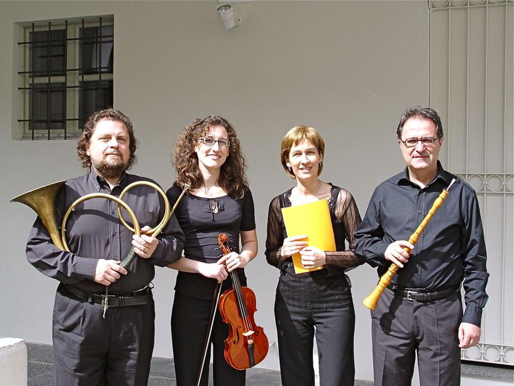 Le proposte in quartetto Giochi barocchi tra colpi d arco, frulli d ancia e squilli d ottoni violino barocco, oboe barocco, corno naturale e spinetta Gottfried H.