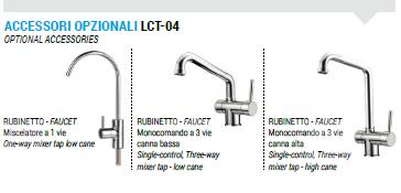 2 Produzione acqua Sistemi di controllo Versione 90 L Rotativa a palette per alta pressione in ottone certificata NFS capacità 300 L/h