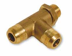 RCCORDI D INNESTO PREMONTTI/ SSEMBLED PUSH-IN FITTINGS M 3 VIE GIREVOLE TURNBLE 3 WY Descrizione Description Composizione Composition T M 3 vie 3 way Plug-in 6x1 M16x1,5 011 6115 010 3241 010 1275