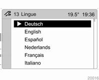 Selezionare le voci di menu desiderate e impostare i dati desiderati. Per correggere l'ora con l'ausilio del sistema RDS, selezionare la voce di menu Sincron.