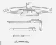 178 Cura del veicolo Attrezzi per il veicolo Attrezzi Veicoli con ruota di scorta Nei veicoli con ruota di scorta, è disponibile un martinetto e un kit di attrezzi per il veicolo.