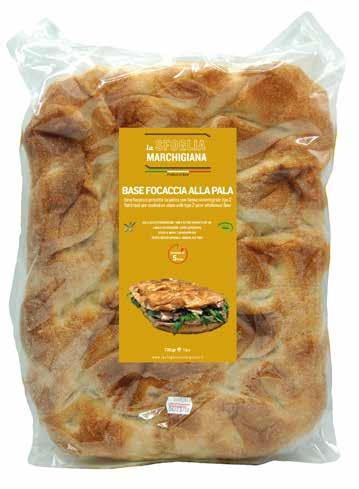 Base Focaccia Base Focaccia alla Pala Codice FOC01 busta 1x700gr.