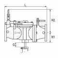 Temperatura d esercizio max. 60 C. Pressione d esercizio max. 10 bar. Attacchi flangiati DIN 2532 (PN10). Montaggio anche verticale. Certificati secondo norma UNI EN 12729.