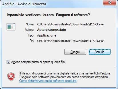 3.c) Chi utilizza Google Chrome avrà le seguenti schermate: In basso apparirà la seguente striscia Attendere il prelievo dell archivio che può durare anche diversi minuti, dipende dalla velocità