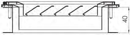 1-Prevedere i fori sul canale delle misure nominali della griglia 2-Inserire nel foro del canale un