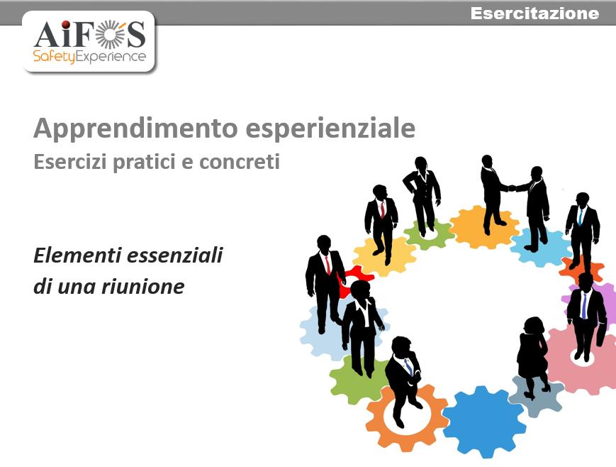 Esercitazioni esperienziali Nelle lezioni di questo corso sono presenti delle esercitazioni pratiche, chiamate «Apprendimento esperienziale», relative agli argomenti affrontati fino a quel