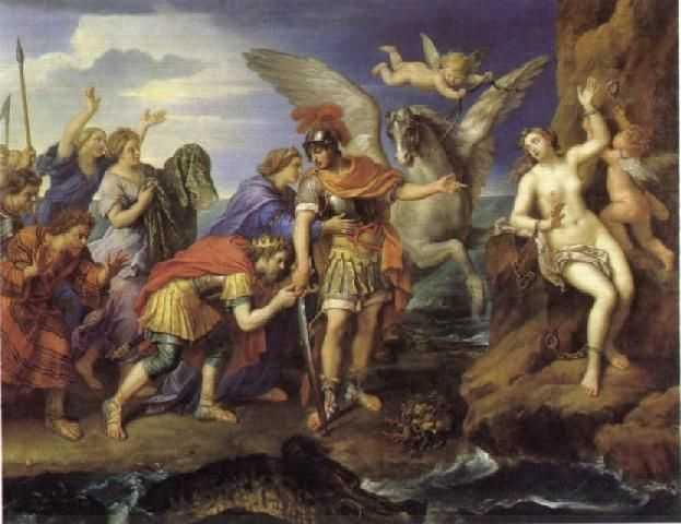 Cassiopea, regina d'etiopia, sosteneva che lei e sua figlia Andromeda superavano in bellezza le ninfe marine Nereidi.