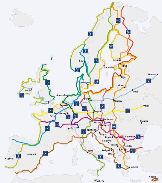 Proposta per la Rete EuroVelo (EV8)