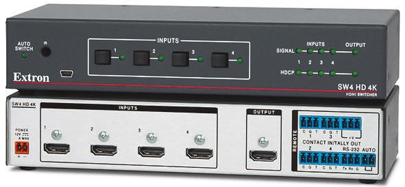 Questi switcher sono conformi HDCP e supportano data rate fino a 18 Gbps, HDR, Deep Color a 12 bit, 3D, formati audio HD senza perdite e CEC.