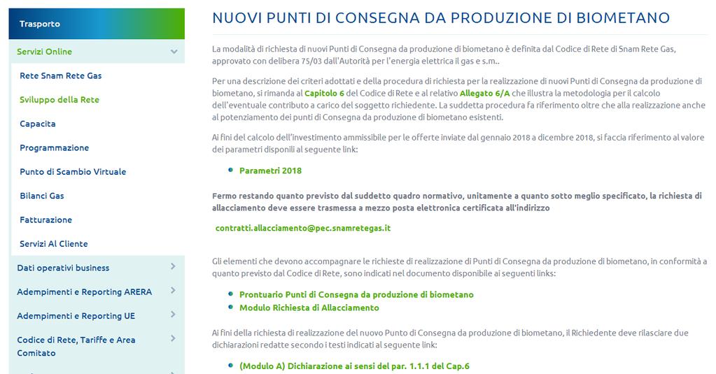 Processo: Richiesta preventivo Parametri Prontuario & Form http://www.snam.