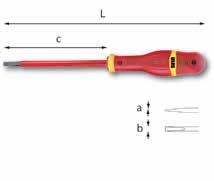 U00850004D 38,6 28 PN Pinze ecchi piegti per nelli elstici esterni - Impugntur ergonomic trimterile isolnte - m in cciio