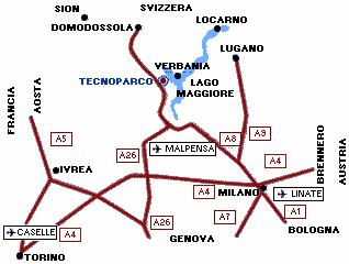 Canton Ticino e Canton Vallese. La struttura si trova a soli 2 km dall'uscita autostradale di Baveno (A26) e a 4 km dalla stazione ferroviaria di Verbania (linea Milano-Sempione).