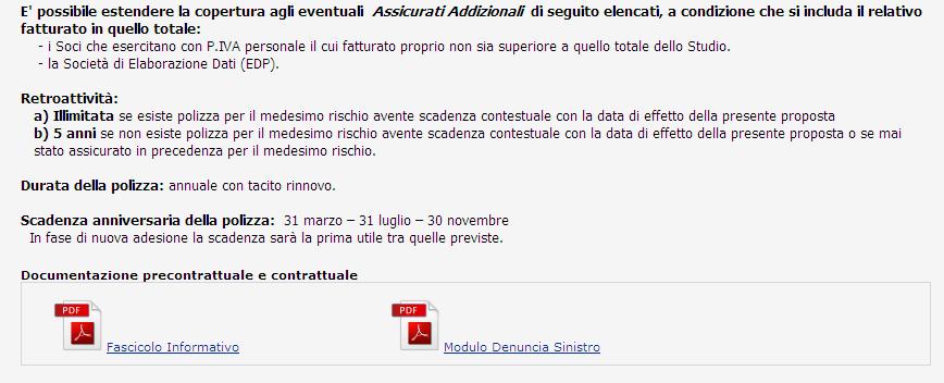 L Utente sceglie: il massimale per la polizza RC Professionale e Le