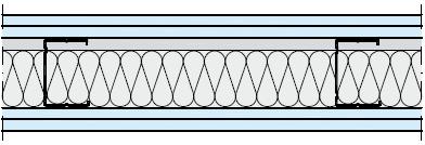 PARETI LEGGERE SINGOLA STRUTTURA E DOPPIA LASTRA DI RIVESTIMENTO Pareti W112 Spessore 100 mm, peso lastre 43 kg/m 2 Rw = 54 (-4;-10)