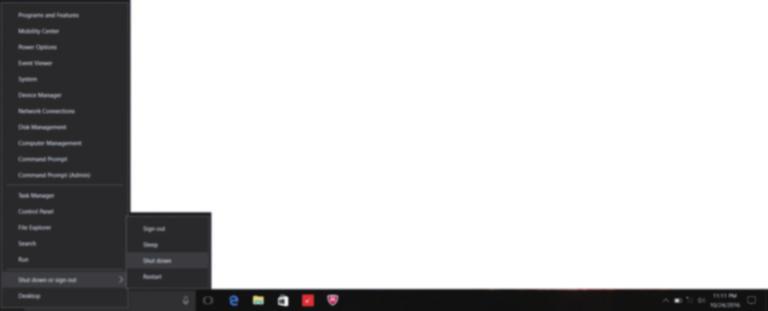Capitolo 2. Introduzione all uso di Windows 10 Spegnimento del computer Se non si utilizzerà il computer per un lungo periodo, spegnerlo.