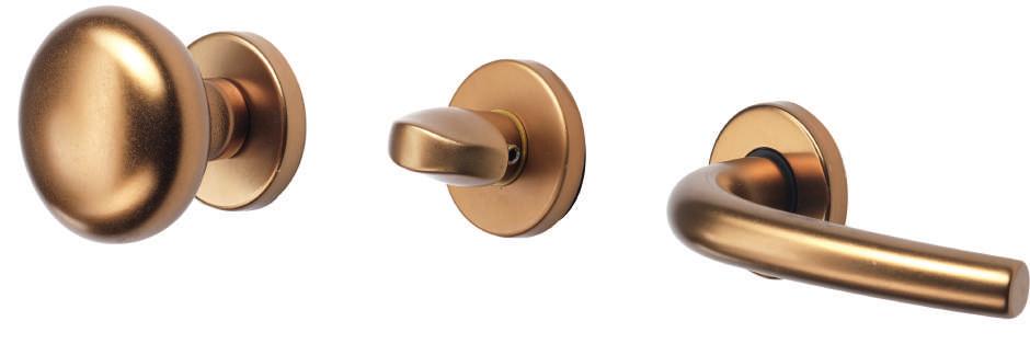 Maniglie e pomoli Handles and knobs 8011 Mezza maniglia in alluminio Reversible half handle Aluminum, Ø0 reversibile completa di rosetta Ø0 escutcheon included In dotazione: quadro ad espansione