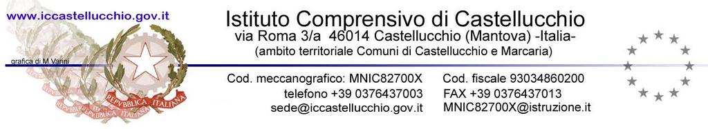 ISTITUTO COMPRENSIVO LAZZARO SPALLANZANI DI SCANDIANO Viale della Rocca, 8 - Scandiano (RE) - Tel/Fax 0522-857593 e-mail: reic85400a@istruzione.it www.icspallanzani.gov.it Prot. n.