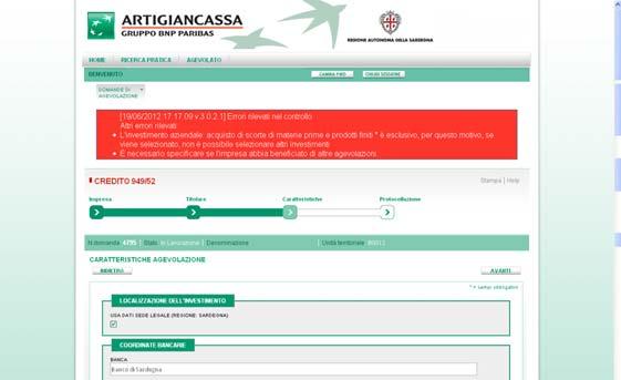 2.5 Richiesta agevolazione - Caratteristiche dell agevolazione