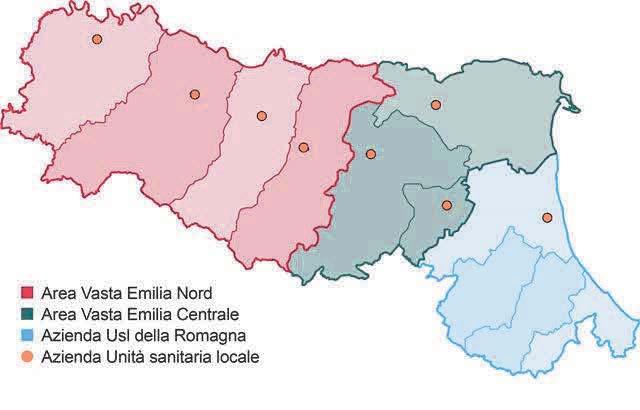 2 Le Aziende Unità Sanitarie Locali del territorio regionale Sul territorio della Regione Emilia-Romagna sono presenti otto Aziende Unità Sanitarie Locali. Az. USL Piacenza Az. USL Parma Az.