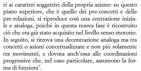 Distinzione epistemologica tra le due forme di assimilazioni per mezzo di schemi senso-motori e per mezzo di concetti La prima differenzia