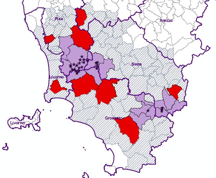 Comuni geotermici in eccesso Comuni non