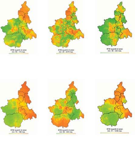 Figura 9.6 - Bambini età pediatrica 0-14 anni. Mappe di dimissione ospedaliera 1995-2001 tutti i tumori maligni leucemie malattie dell apparato respiratorio Figura 9.