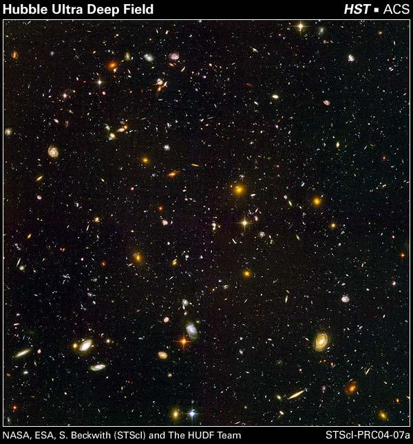 Un Universo di Galassie 13 miliardi di anni di storia dell universo Porzioni di cielo in apparenza vuote contengono in realtà migliaia di galassie molto deboli e molto distanti.