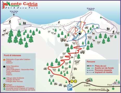 Cotaline A-B. Esse rappresentano circa il 30% dell area sciabile in quanto la restante o non è servita da impianti oppure è utilizzabile esclusivamente con innevamento naturale fino a valle.