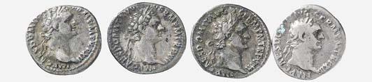 Denario di Giulia Domna (2), A. Severo (4), Caracalla (2) e Costantino I follis - Lotto di 9 monete diverse MB+ BB 110 5405 Denario di Traiano - Lotto di 4 monete med.
