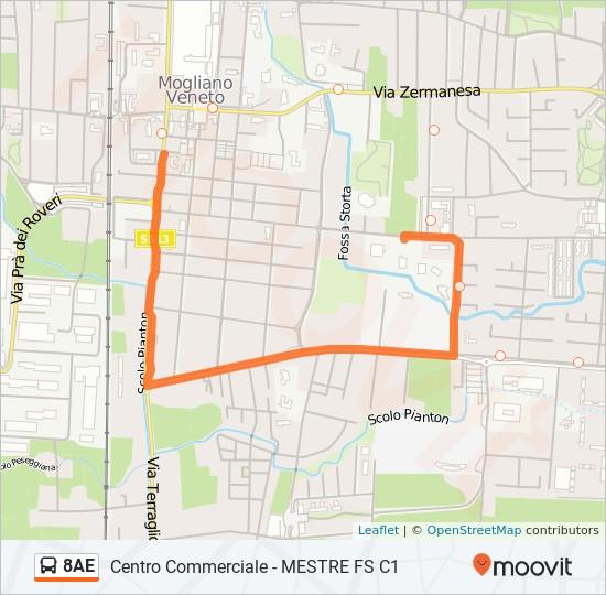 Direzione: Mogliano Centro 23 fermate VISUALIZZA GLI ORARI DELLA LINEA Centro Commerciale Lomabardi Orari della linea bus 8AE Orari di partenza verso Mogliano Centro: lunedì 12:10-19:56 martedì