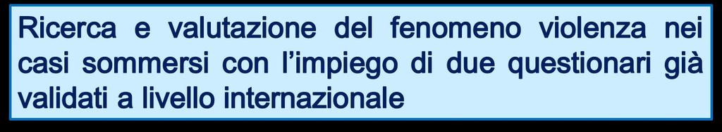 Progetto Rosa Bianca Nonostante la rilevanza del problema su scala nazionale e mondiale e l attivazione di