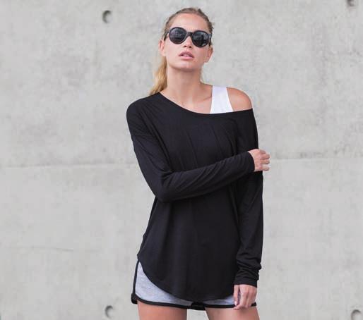 104 T-SHIRT/m/lunga MAM97 Women s Loose Fit Long Sleeve T T-shirt manica lunga 100% cotone single jersey.