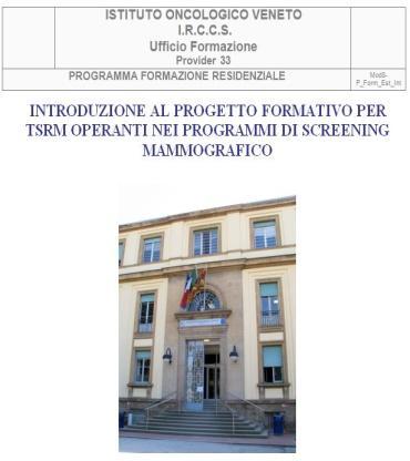 Radiologi Screening Mammografico Regione Emilia-Romagna Referente Formazione