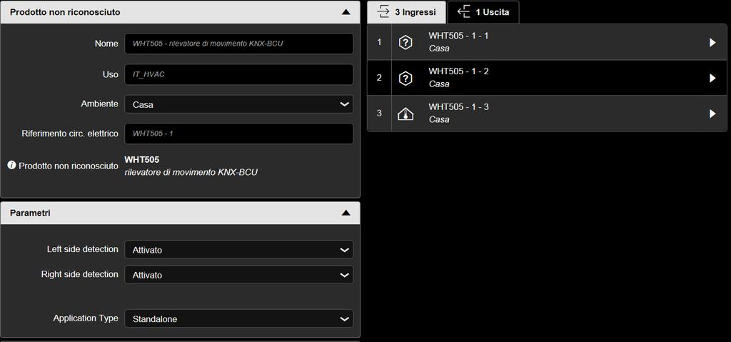 3.2 Selezione apparecchio Prima di tutto selezionare l'apparecchio nell'elenco di apparecchi per poter poi iniziare la configurazione.