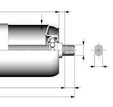 ESEC. ASSE DIMENSIONI - DIMENSIONS PESO (KG) - WEIGHT (KG) SHAFT CONFIG. m ch s x=200 Al mm - Per mm B 1.