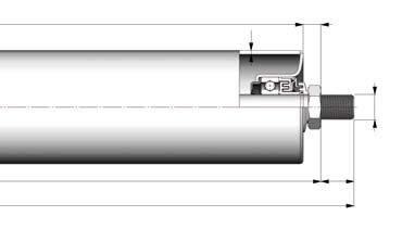 configurtions Asse cciio inox Stinless steel shft Tuo cciio inox Stinless steel tue inctur freo Col glvniztion Cronitrurzione Cronitriing Rilsnizzzione Rilsn Coting Rivestimento con gomm vulcnizzt