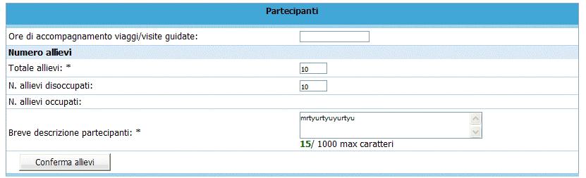 N. percorso: indicare un numero identificativo che contraddistingue il percorso.