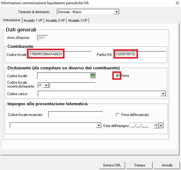 7 ESEMPI DI COMPILAZIONE Di seguito vengono elencati alcuni esempi di compilazione della scheda Intestazione relativa alla comunicazione.