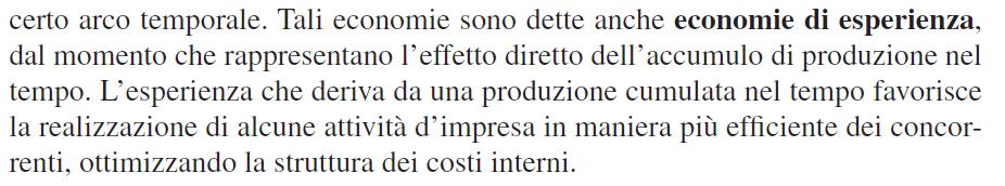 23 La principale fonte di riduzione dei costi legata all esperienza è data dall apprendimento dei membri dell organizzazione.